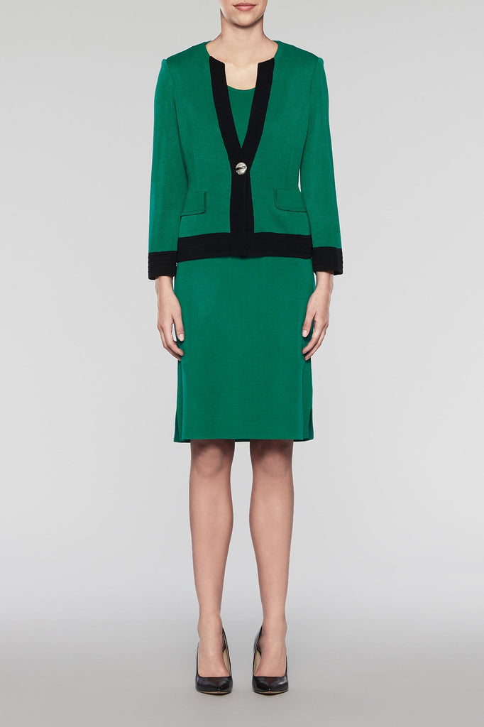 Statement Blockstripe Blazer Color Pine/Black