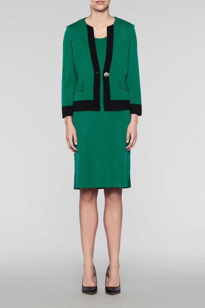 Statement Blockstripe Blazer Color Pine/Black