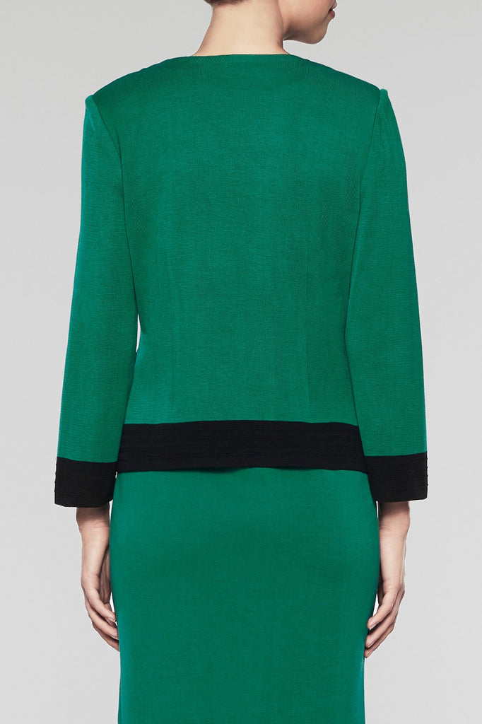 Statement Blockstripe Blazer Color Pine/Black