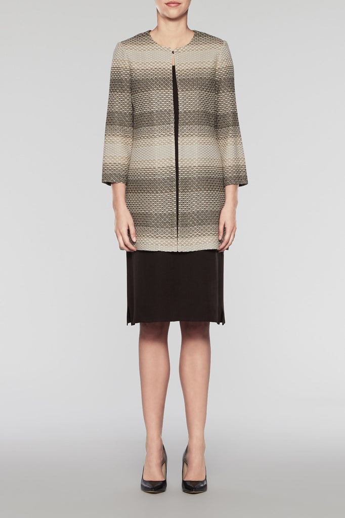 Multi Gradient Longline Jacket Color Multi