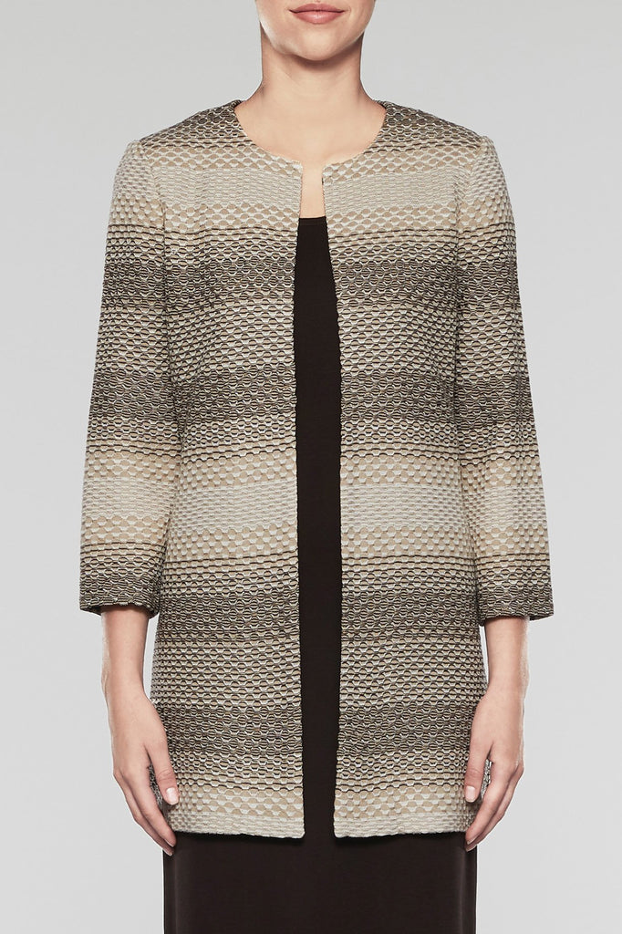 Multi Gradient Longline Jacket Color Multi