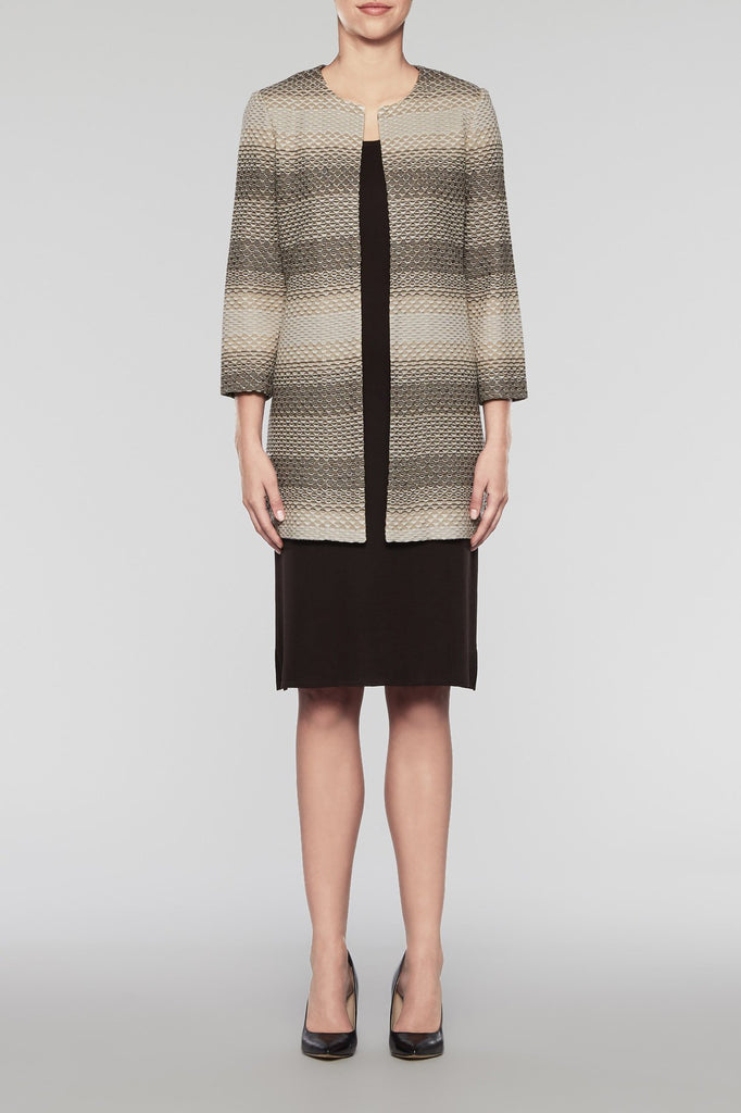 Multi Gradient Longline Jacket Color Multi