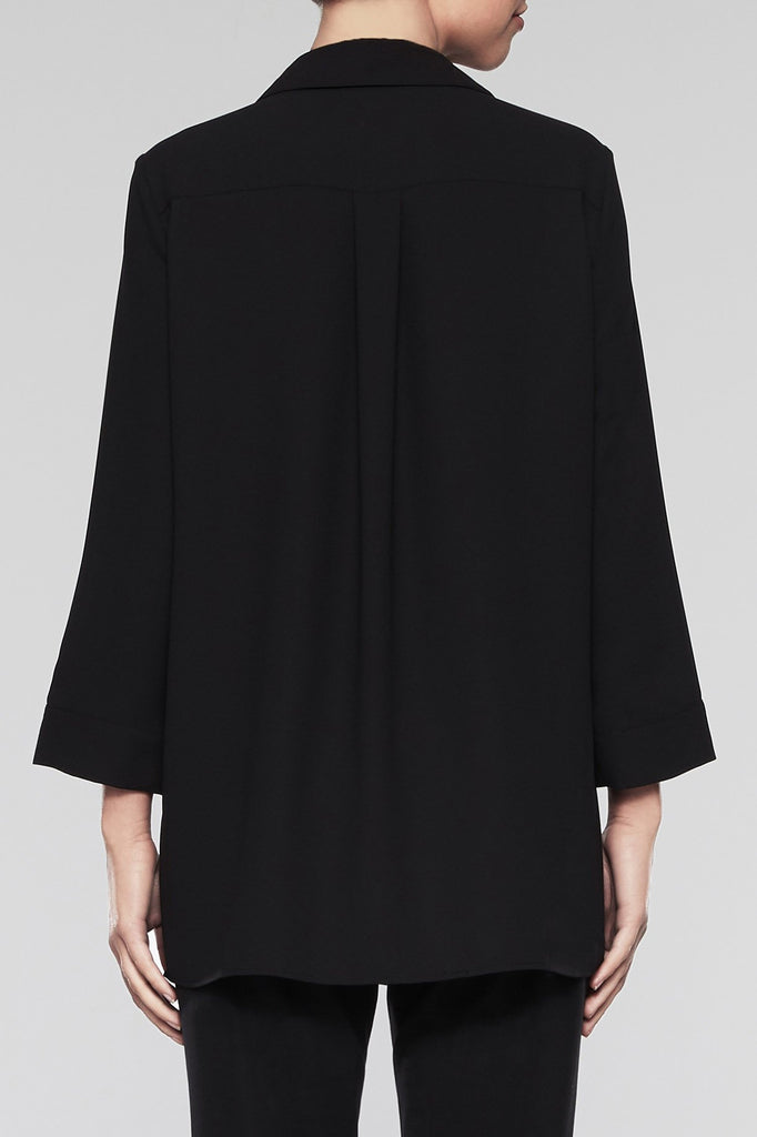 Ruffle Tier Blouse Color Black