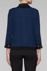 Ribbon Laced Jacket Color Blue Creek/Black