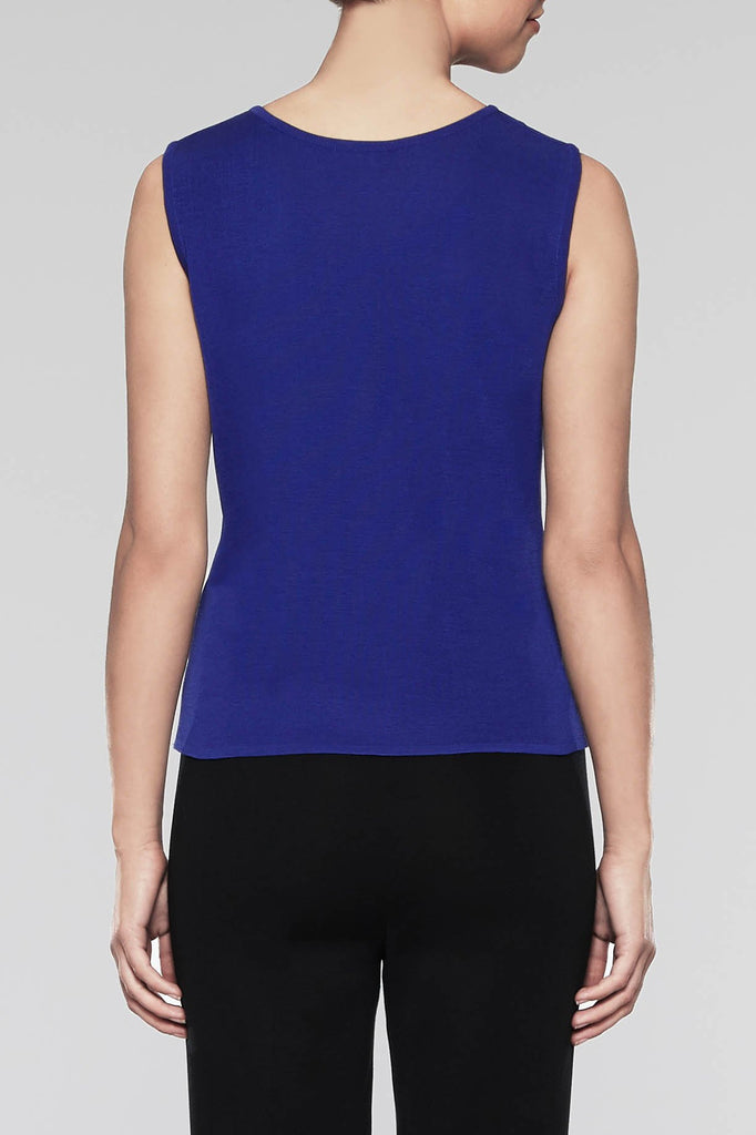 Deep Pond Scoop Neck Tank Color Deep Pond Blue