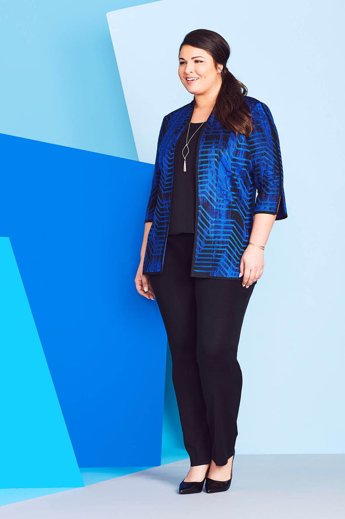 Marina Wave Jacket Color Deep Pond Blue/Black