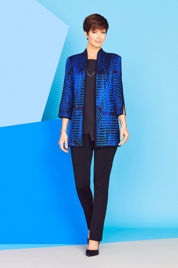 Marina Wave Jacket Color Deep Pond Blue/Black