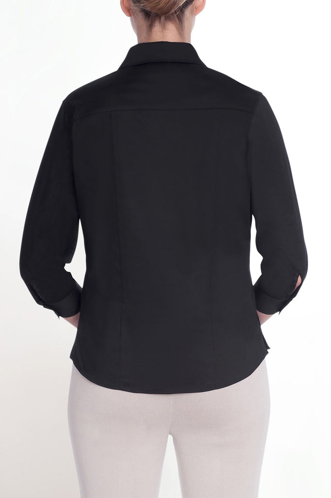 Collared Tailor Woven Shirt Color Black