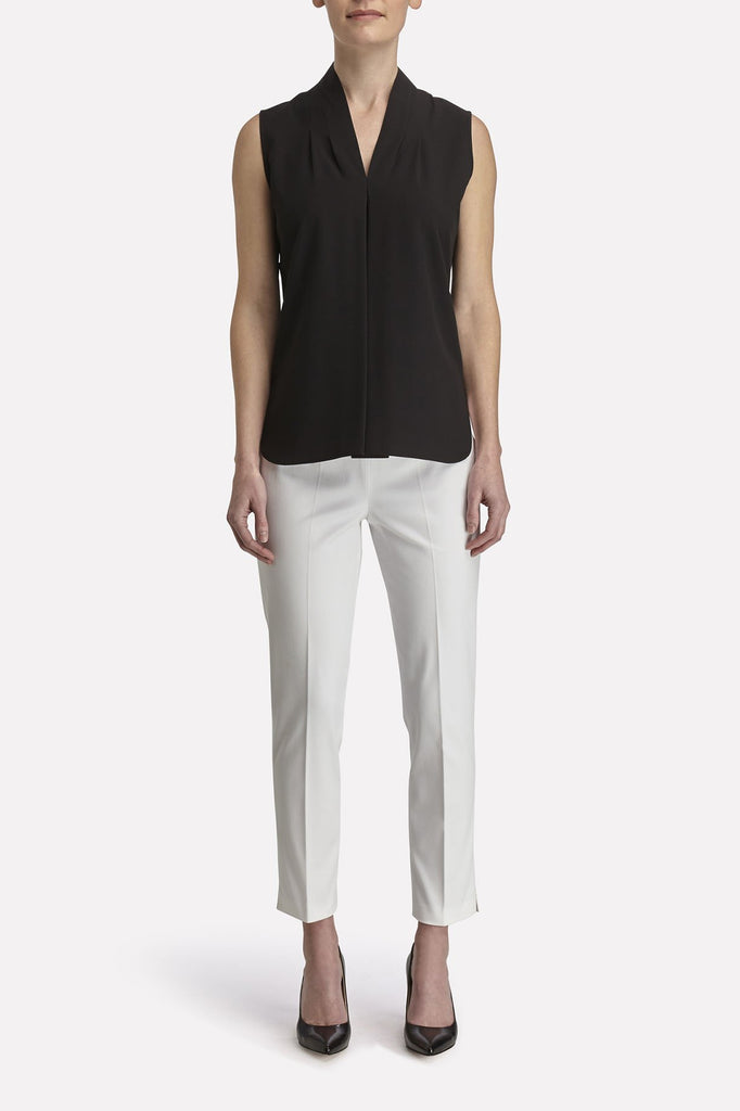 Relaxed V-Neck Top Color Black