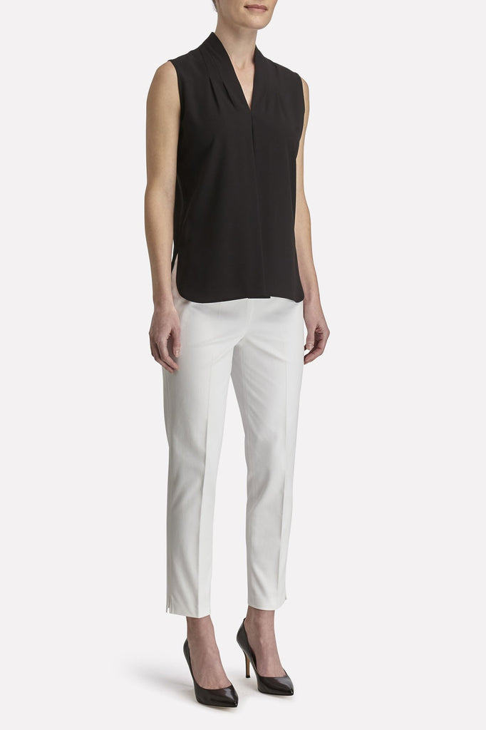 Relaxed V-Neck Top Color Black