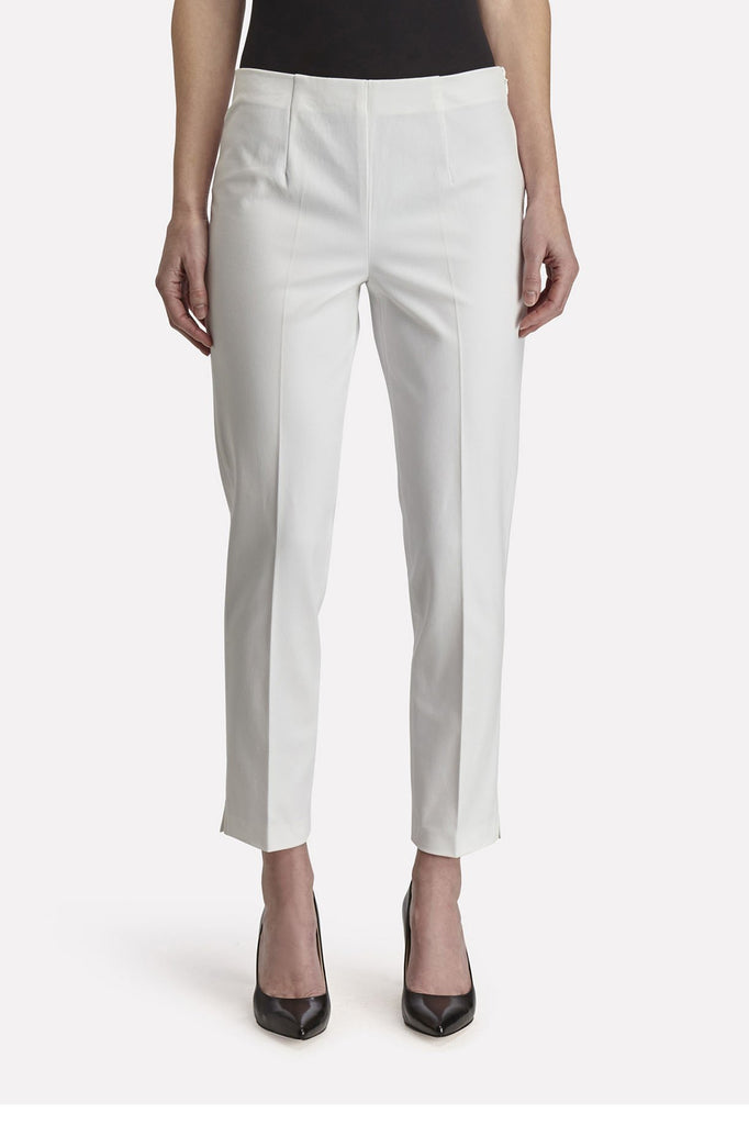 Side-Zip Woven Pant Color White