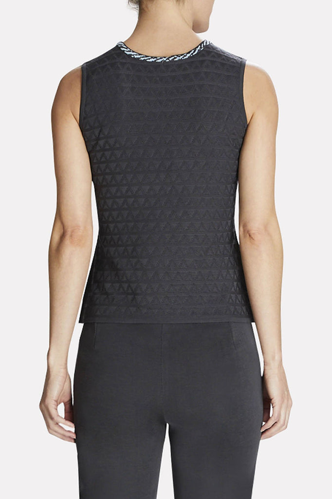 Triangle Ribbed Tank Color Granite/Dawn
