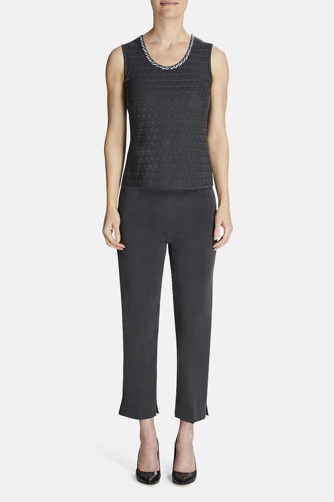 Triangle Ribbed Tank Color Granite/Dawn