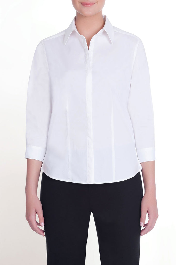 Collared Tailor Woven Shirt Color White