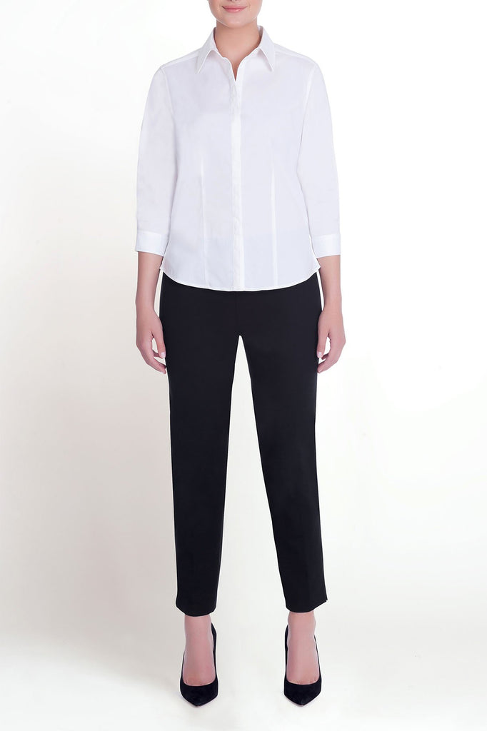 Collared Tailor Woven Shirt Color White