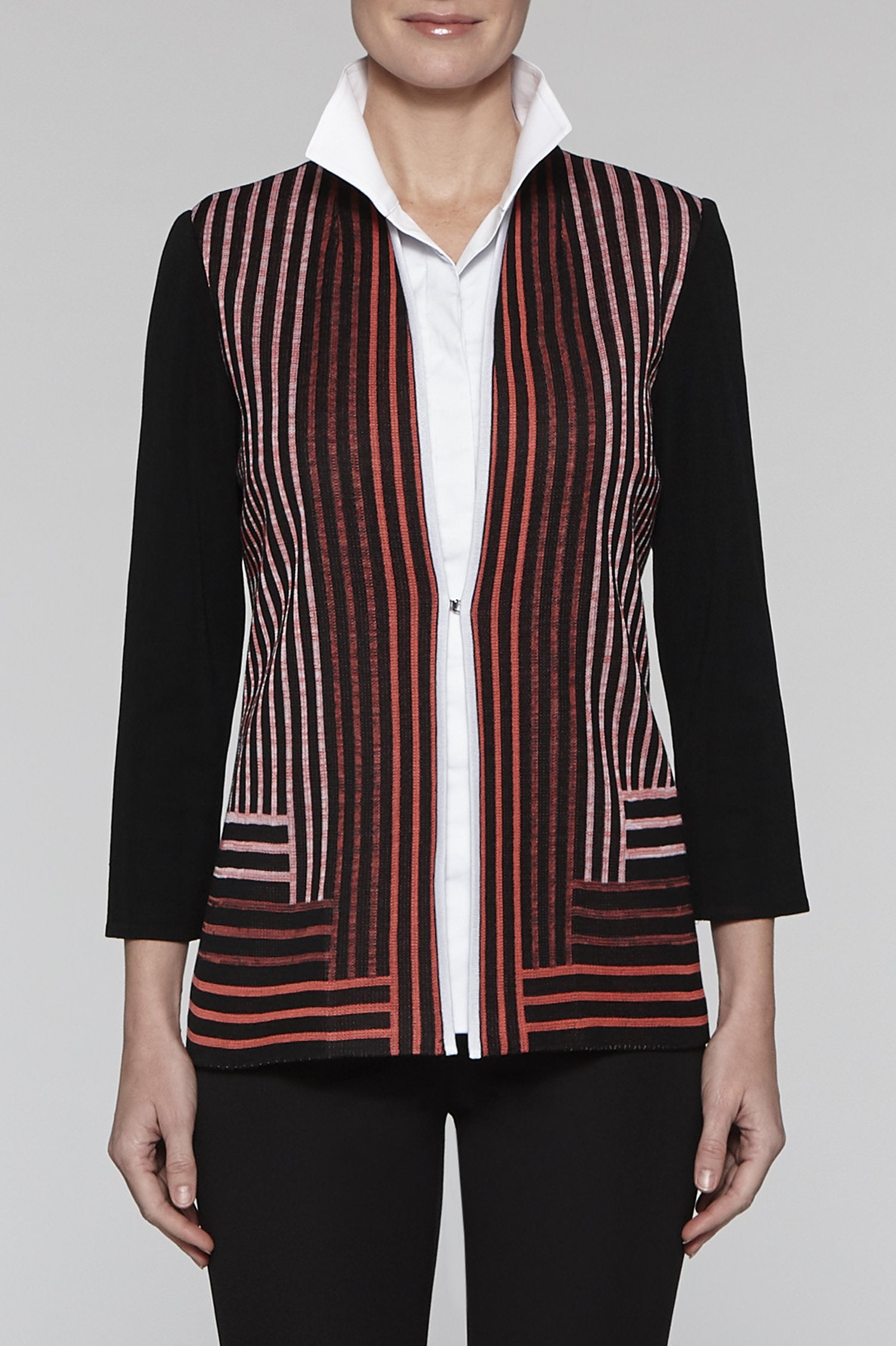 Zinnia Stripe Pattern Jacket