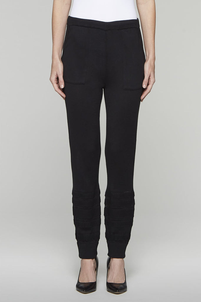 Ribbed Cuff Joggers Color Black