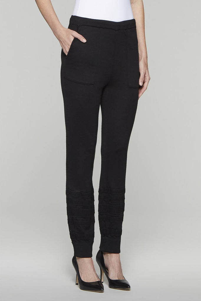 Ribbed Cuff Joggers Color Black