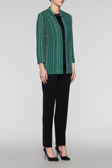 Bead Trim Jacket Color Pine/Black