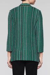 Bead Trim Jacket Color Pine/Black