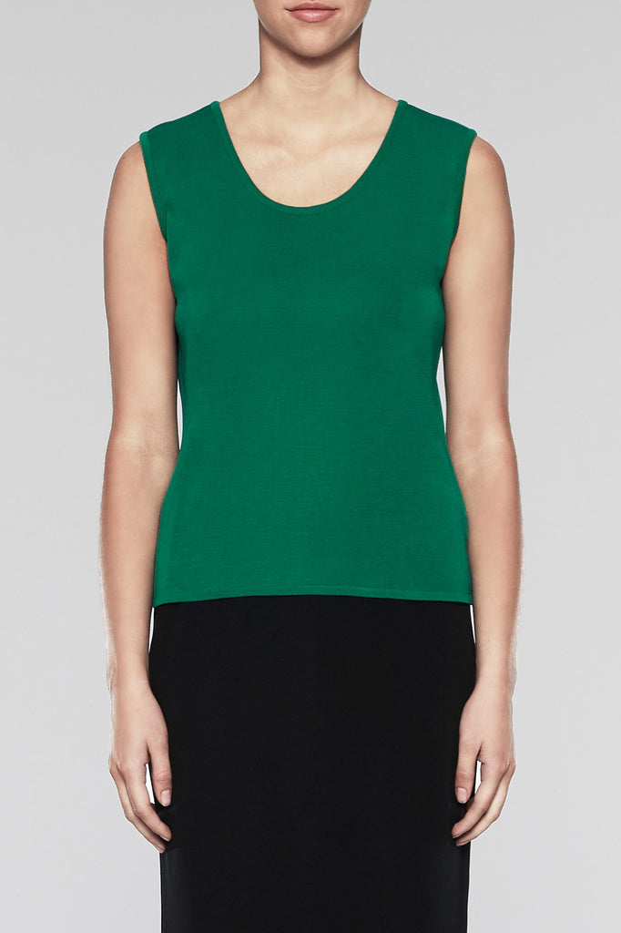 Pine Scoop Neck Tank Color Pine