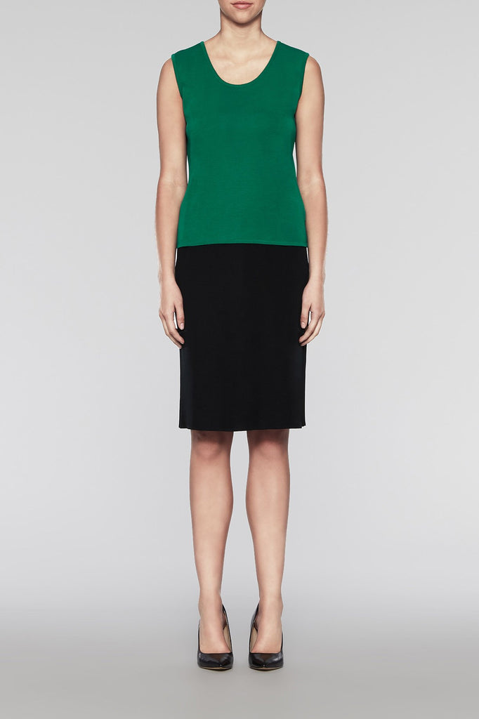 Pine Scoop Neck Tank Color Pine