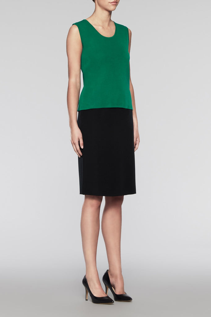 Pine Scoop Neck Tank Color Pine