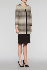 Multi Gradient Longline Jacket Color Multi
