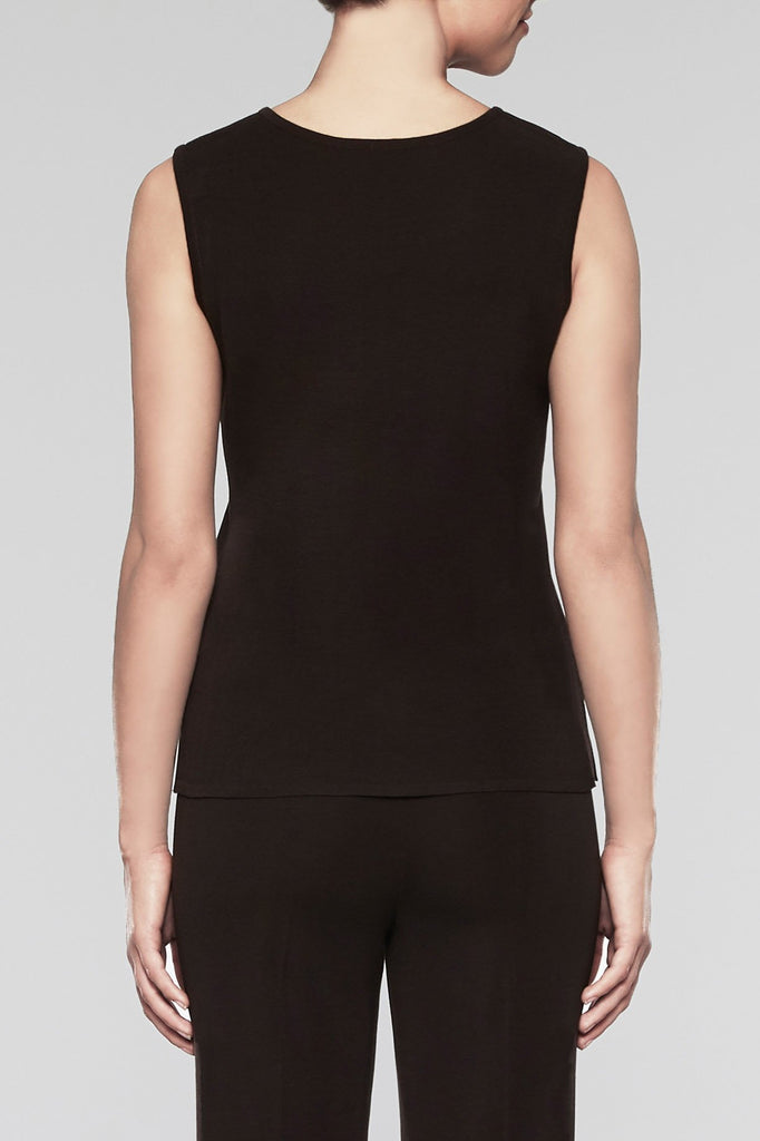 Coffee Pullover Scoop Neck Tank Color Coffee