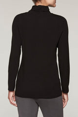Relaxed Jersey Turtleneck Color Black