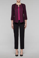 Tailored Fit Zip Jacket Color Fireweed/Black