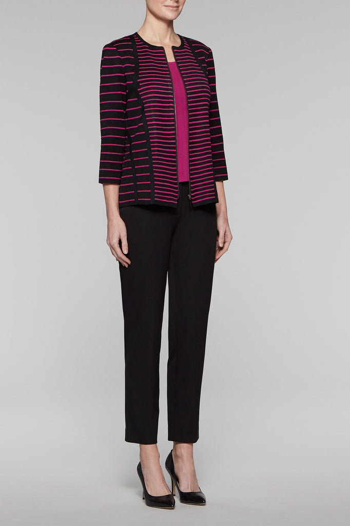 Tailored Fit Zip Jacket Color Fireweed/Black