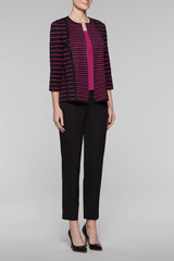 Tailored Fit Zip Jacket Color Fireweed/Black