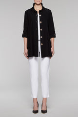 Mother-of-Pearl Button Jacket Color Black