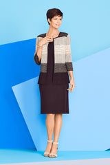 Textured Square Neck Jacket