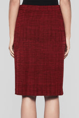 Bushberry Grid Skirt Color Bushberry Red/Black