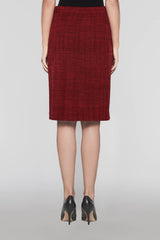 Bushberry Grid Skirt Color Bushberry Red/Black