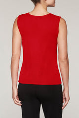 Bushberry Scoop Neck Tank Color Bushberry Red