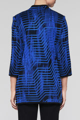 Marina Wave Jacket Color Deep Pond Blue/Black
