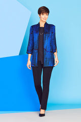 Marina Wave Jacket Color Deep Pond Blue/Black