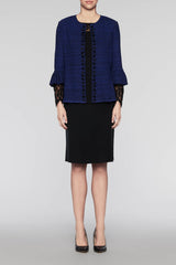 Gem-Encrusted Jacket Color Deep Pond Blue/Black