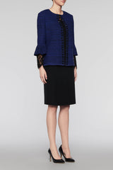 Gem-Encrusted Jacket Color Deep Pond Blue/Black