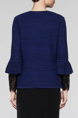 Gem-Encrusted Jacket Color Deep Pond Blue/Black