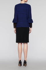 Gem-Encrusted Jacket Color Deep Pond Blue/Black