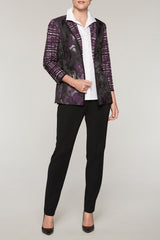 Artisan Floral Blazer Color Jelly/Black/Chai