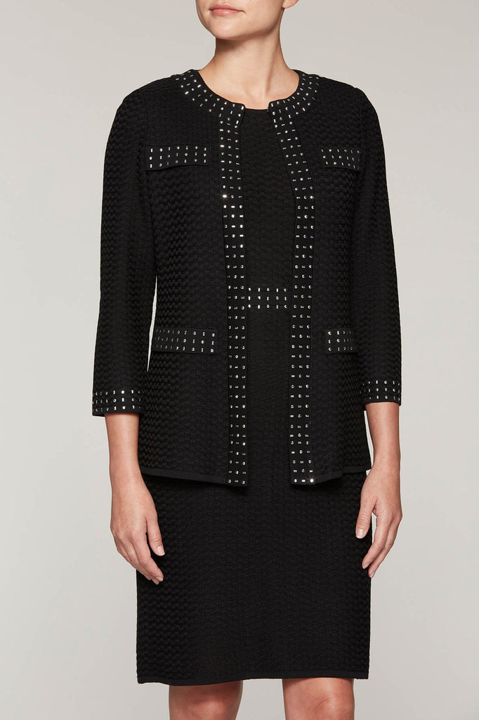 Jewel-Studded Jacket Color Black