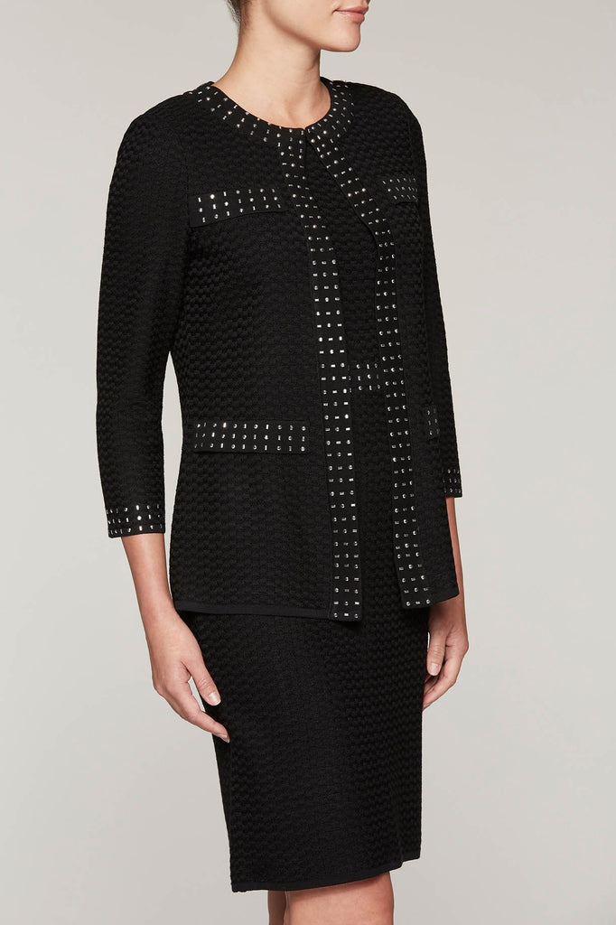 Jewel-Studded Jacket Color Black