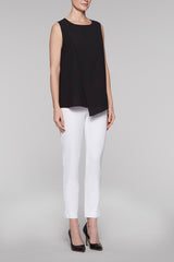Cross-Front Asymmetrical Tank Color Black