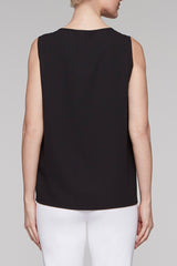 Cross-Front Asymmetrical Tank Color Black