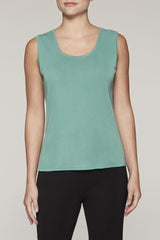 Longer Scoop Tank Color Sage